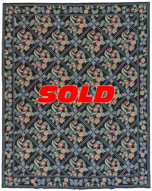 8x10 Vintage Chain Stitch Rug 8x10 Vintage Chain Stitch Rug